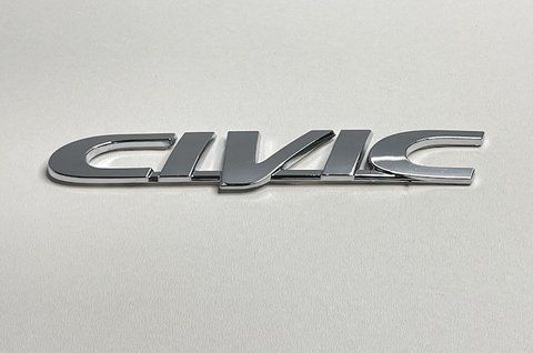 Емблема напис Civic на Honda 125x21 mm (хром) ho003 фото товару