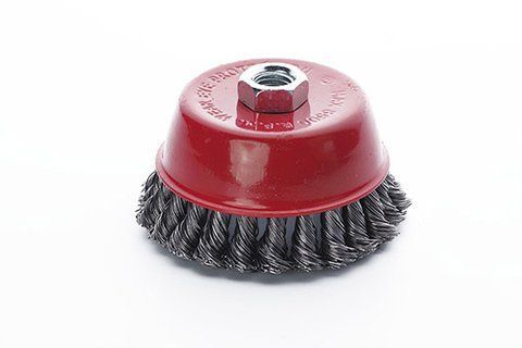 Щітка чаша сталеві витки 100мм (КШМ) APRO 830441 фото товару