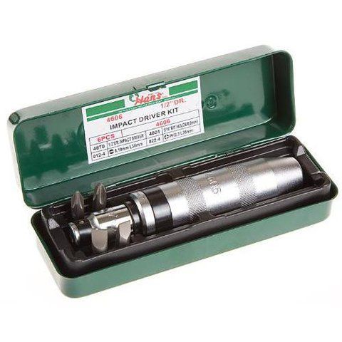 Ударна викрутка SL 8,10мм PH#2,3 , 6 предм(4606) HANS 4606 фото товара