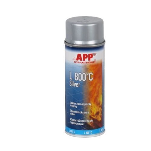 APP Фарба аерозольна L650*C Black Spray, срібло 400ml (210433) 210433 фото