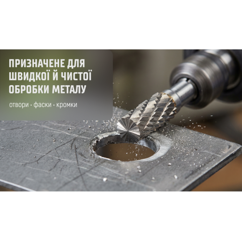 Alloid Pro. Борфреза твердосплавная по металлу, тип B, D-8мм, d-6мм, L-65мм CB-63217B фото товара