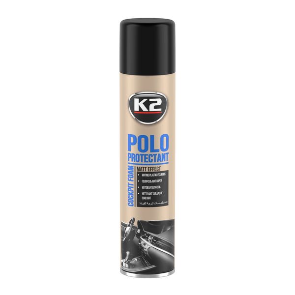Поліроль для пластику K2 Polo Protectant матовий прозорий аерозоль 300 мл (K413) K20144 фото