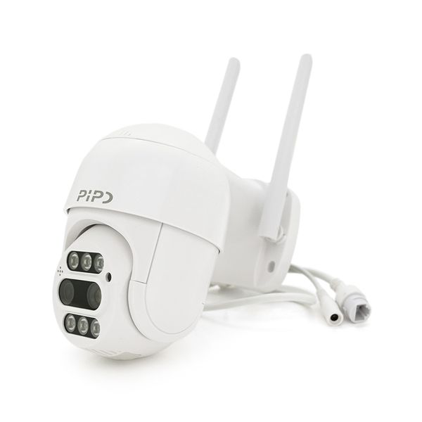 4+4Мп Wi-Fi відеокамера з двома об'єктивами вулична SD/картка PiPo PP-IPC33D4MP20 PTZ 2.8mm ICSee YT28299 фото