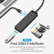 Концентратор Vention 4-Port з micro USB живленням 0.15M Black (TGKBB) TGKBB фото 3