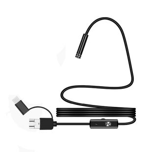 3 in 1 TYPE-C/MicroUSB/PC HD эндоскоп, м'який дріт, 1м YT-En-2SW фото