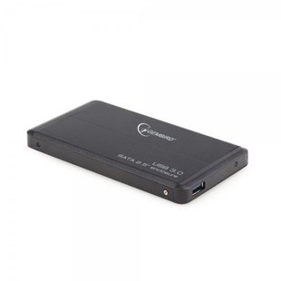 Зовнішня кишеня Gembird для підключення SATA HDD 2.5", USB 3.0, Black (EE2-U3S-2) EE2-U3S-2 фото