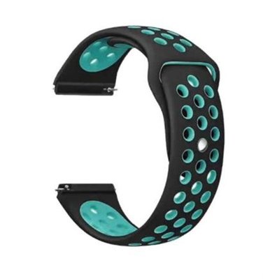 Ремінець BeCover Nike Style для Amazfit Stratos 1/2/2S/3/GTR 2/GTR 47mm/GTR Lite 47mm/Nexo/Pace Black-Blue (705809) 705809 фото