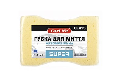 Губка для миття автомобіля SUPER з великими порами Carlife CL-415 фото
