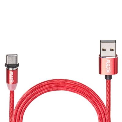 Кабель магнітний PULSO USB - Type C 2,4А, 2m, red (тільки зарядка) (MC-2302C RD) MC-2302C RD фото