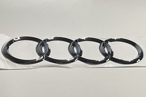 Емблема значок Audi багажник (задня) Хром 4F08537422ZZ, 4H0853742A 2ZZ (216x70 mm) au018 фото товару