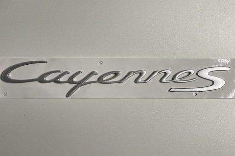 Емблема напис Cayenne S на Porsche po004 фото товару