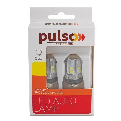 Лампа PULSO/габаритні/LED 1157/BA15s/12SMD-2835/9-36v/550/100lm (LP-66157W) LP-66157W фото товару