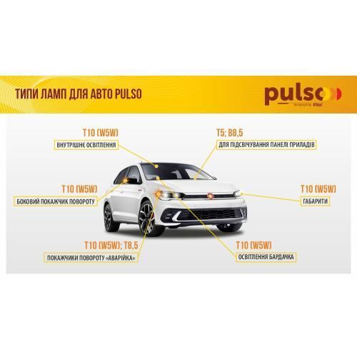 Лампа PULSO/габаритная/LED 1156/S25/BA15s/P21W/15SMD-7020/12v/1.5w/142lm White (LP-151426) LP-151426 фото товара