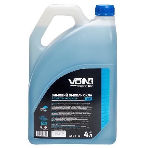 Омыватель стекол зимний VOIN "-22" 4л Ocean Ozone с эфектом антидождя VOIN W5 OO -22 фото товара