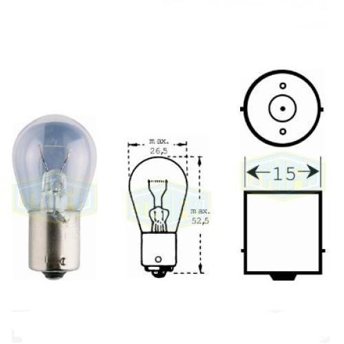 Лампа автомобільна денного світла Trifa 12V 21W P21W BA 15s (Longlife) (40381) 40381 фото