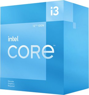 Процесор Intel Core i3 12100F 3.3GHz (12MB, Alder Lake, 60W, S1700) Box (BX8071512100F) BX8071512100F фото