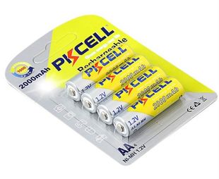 Акумулятор PKCELL 1.2V AA 2000mAh NiMH Rechargeable Battery, 4 штуки в блістері ціна за блістер, Q12 PC/AA2000-4BR фото