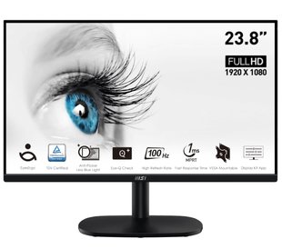 Монітор MSI 23.8" Pro MP245V VA Black 100Hz PRO MP245V фото