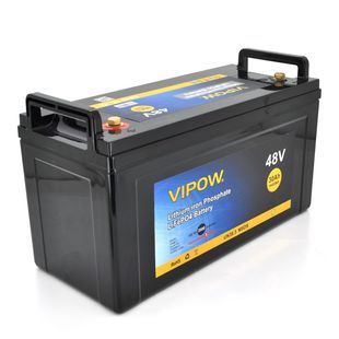 Акумуляторна батарея Vipow LiFePO4 51,2V 30Ah з вбудованою ВМS платою 40A, 48V (550*210*220) LiFePO4512-30/40 фото