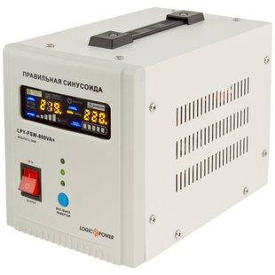 Джерело безперебійного живлення LogicPower LPY-PSW-800VA+ (560Вт)5A/15A, з правильною синусоїдою 12V LP4153 фото