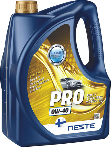 Олива моторна синтетична NESTE Pro 0W40_4л (API SN, SM; ACEA A3/B4, Ford WSS-M2C937-A; MB 229.1) СТ-00134028 фото товару