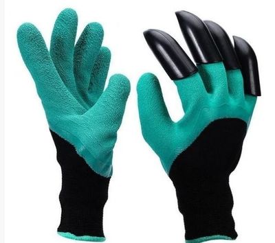 Гумові рукавички з кігтями для саду та городу Garden Genie Gloves SM-PRGGG389 фото