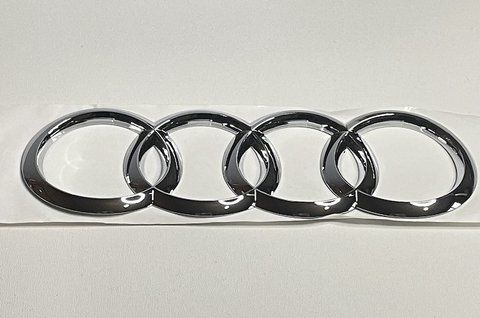 Емблема значок багажника (задня) Audi 203x72 mm Хром (вогнута) (4G8853742A2ZZ) au019 фото товару