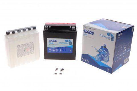 Акумулятор 18Ah-12v Exide AGM (150х87х161), L, EN230 ETX20CH-BS фото товару