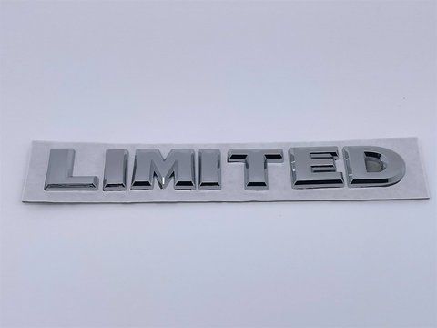 Эмблема шильдик логотип надпись багажника LIMITED Toyota (Тойота) 142*19мм (Хром) toy060 фото товара