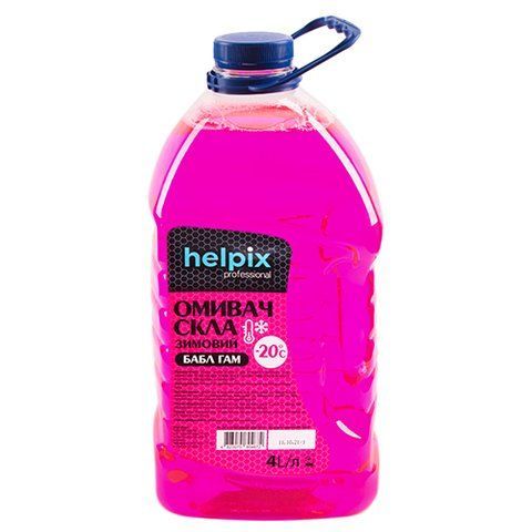 Омивач скла HELPIX 4Л "-20" (БАБЛ ГАМ) (4672) 4672 фото товару