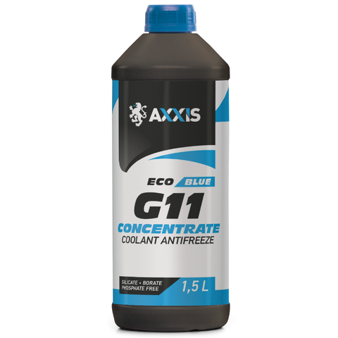 Антифриз Axxis ECO-80 C концентрат G11 1,5л Blue (P999-G11B ECO 1,5) AX-P999-G11B ECO 1,5 фото товара
