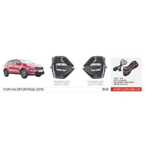 Фари дод. модель KIA Sportage/2019-/KR TYPE/KA-2661-LED/ел.проводка (KA-2661-LED) KA-2661-LED фото товару