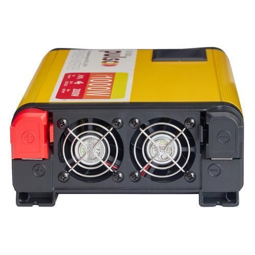 Преобраз. напряжения PULSO/ISU-1000/12V-220V/1000W/USB-5VDC2.0A/син.волна/клеммы (ISU-1000) ISU-1000 фото товара