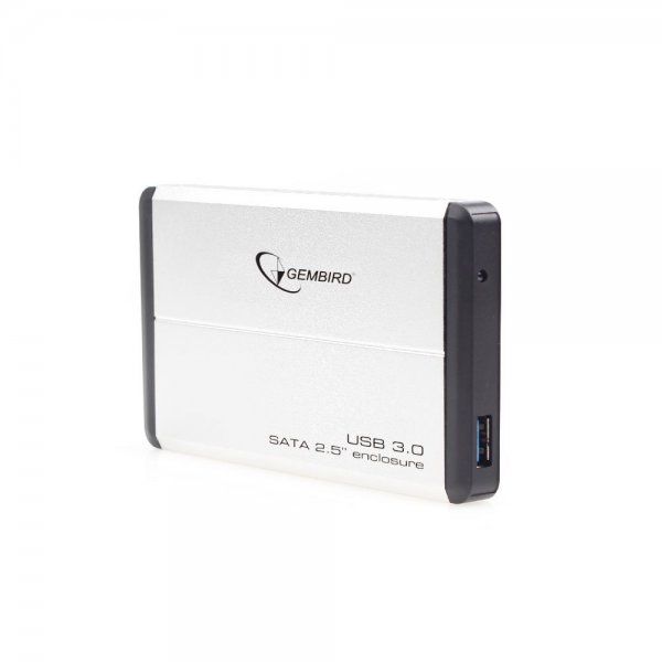 Зовнішня кишеня Gembird для підключення SATA HDD 2.5", USB 3.0, Silver (EE2-U3S-2-S) EE2-U3S-2-S фото