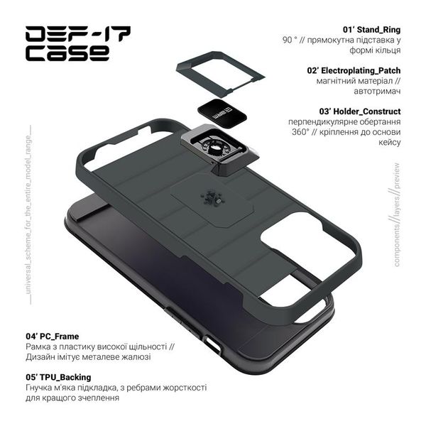 Чохол-накладка Armorstandart DEF17 для Samsung Galaxy A03 SM-A035 Black (ARM61350) ARM61350 фото