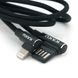 Кабель iKAKU KSC-028 JINDIAN charging data cable for iphone, Black, довжина 1м, 2.4A, BOX KSC-028-B-L фото 4