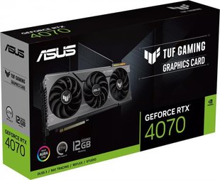 Відеокарта GF RTX 4070 12GB GDDR6X TUF Gaming Asus (TUF-RTX4070-12G-GAMING) TUF-RTX4070-12G-GAMING фото