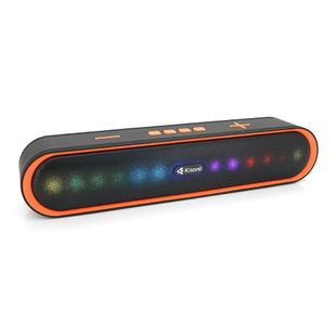 Колонка Kisonli LED-915 Bluetooth 5.0, 2х5W, 1200mAh, USB/TF/BT/FM/AUX, DC: 5V/1A, Orange, BOX, Q30 LED-915 фото