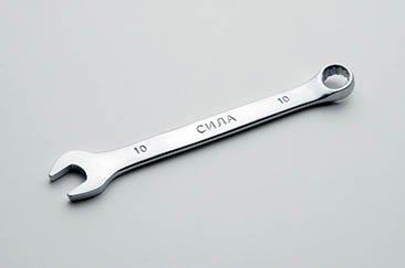 Ключ рожково - накидний CrV 6мм СИЛА 201106 фото