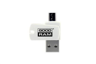 Кардридер USB2.0 GOODRAM AO20 White (AO20-MW01R11) AO20-MW01R11 фото