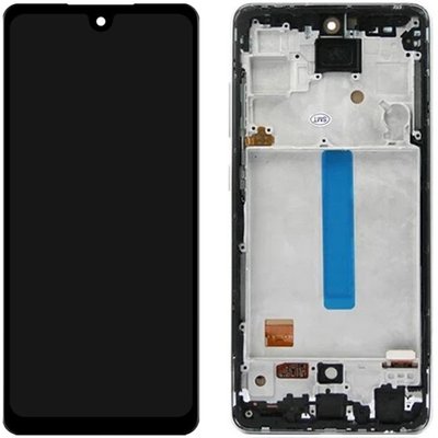Дисплей Samsung SM-A525/A528 Galaxy A52/A52s (2021) у зборі з сенсором та рамкою black service orig (L18395) L18395 фото