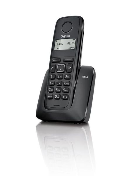 Радіотелефон DECT Gigaset A116 Black S30852-H2801-S301 фото