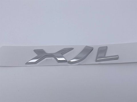 Эмблема шильдик логотип надпись XJL крышки багажника Jaguar (Ягуар) 130*22мм (Серый) jag005 фото товара