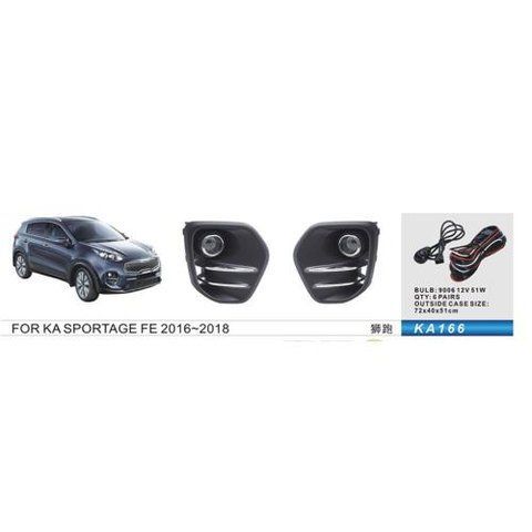 Фари дод. модель KIA Sportage/KX5/2016-18/KA-166/HB(9006)-12V55W/ел.проводка (KA-166) KA-166 фото товару