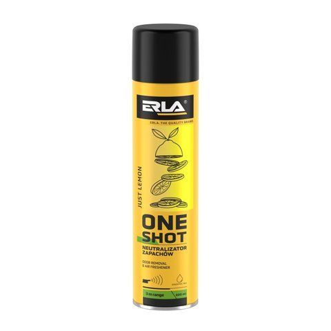 Нейтралізатор запаху та освіжувач повітря ERLA One Shot "Лимон" 600 мл (R424) R424 фото товара