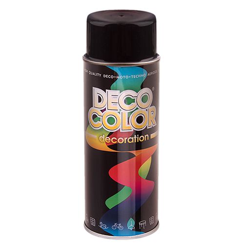 Deco Color Краска аэроз. 400ml Decoration/чёрный мат (720156) 720156 фото