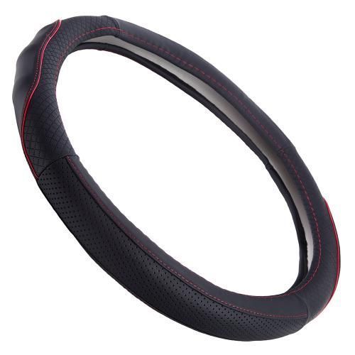 Чехол руля VLOD-L282 BK/RD M черн-красн/БО/перф/кожа (VLOD-L282 BK/RD M) VLOD-L282 BK/RD M фото товара