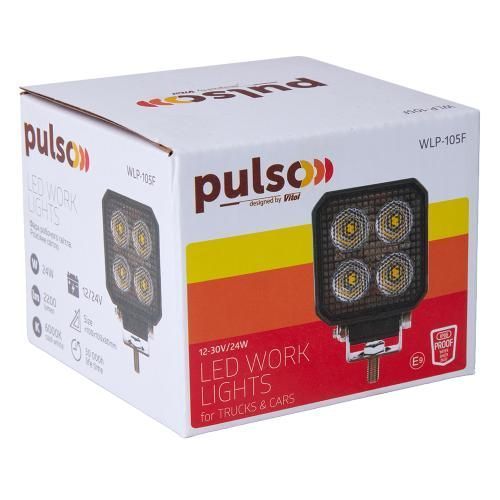 Фара рабочего света WLP-105F FLOOD (100*100*80) 12-30V/24W(Osram)/6000K WLP-105F фото товара