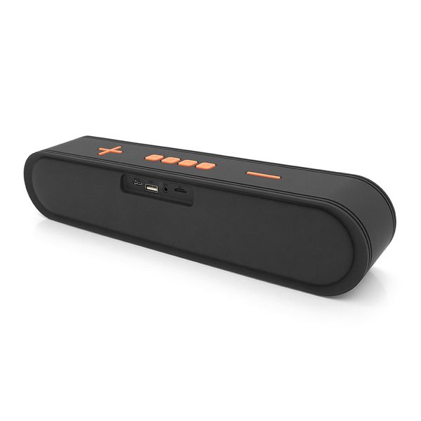 Колонка Kisonli LED-915 Bluetooth 5.0, 2х5W, 1200mAh, USB/TF/BT/FM/AUX, DC: 5V/1A, Orange, BOX, Q30 LED-915 фото