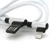 Кабель iKAKU KSC-028 JINDIAN charging data cable for iphone, Silver, довжина 1м, 2.4A, BOX KSC-028-S-L фото 5
